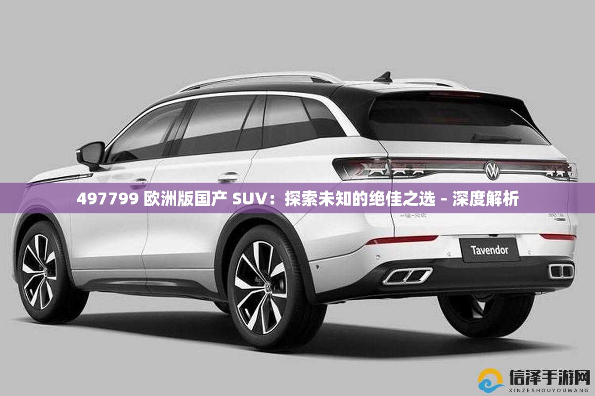 497799 欧洲版国产 SUV：探索未知的绝佳之选 - 深度解析