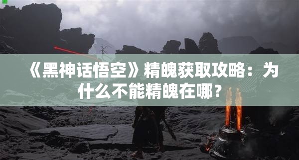 《黑神话悟空》精魄获取攻略：为什么不能精魄在哪？